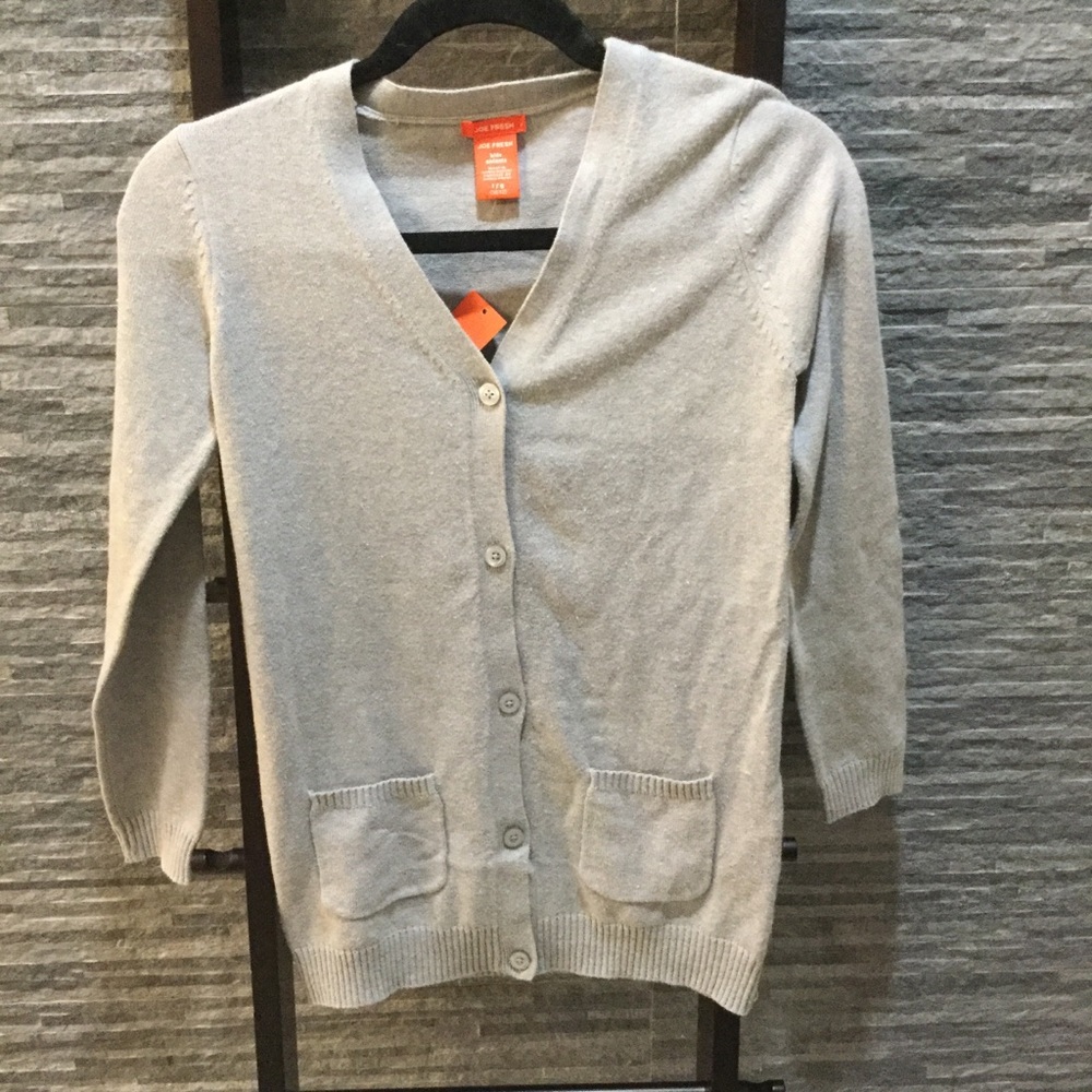 Joe Fresh Grey Cardigan (10/12)